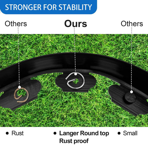 Comparison of 33 Ft Flexible Paver Edging Kit With 30 Rust-Resistant Stakes, 4 Inch Tall Lawn Border against other edging options