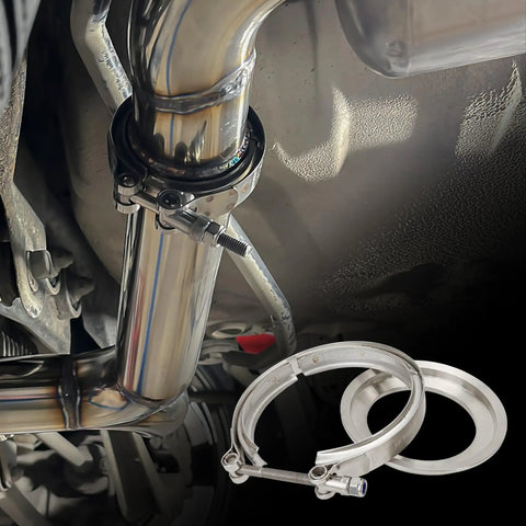 5 To 4 Inch T6 Flange Exhaust Reducer Clamp V Band Kit Stainless Steel Durable Turbo Piping for S400 S400SXE S475 S480 installation