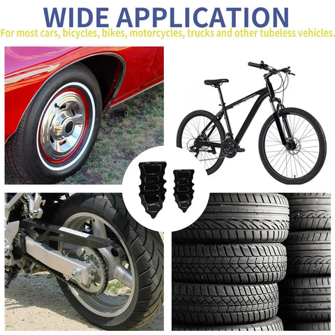 DIY Tire Repair Kit With Rubber Nails And Screw In Plugs For Tubeless Tires, Two Size Set For Cars, Motorcycles, Trucks