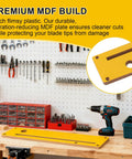 Zero Clearance Table Saw Insert For 10 In Saws That Fits R4514 R4514T R4518 R4518T R4518NS, Throat Plate Made Of MDF on workbench.