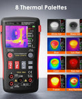 2 In 1 Thermal Imaging Camera And Digital Multimeter For Electrical HVAC Auto And Industrial DIY Projects with thermal display.