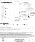 Parts diagram of Solid Heavy Duty Brass Tub Drain Set With Tip Toe Stopper Overflow Plate And Matching Plug In Sweet Champagne Bronze Finish.