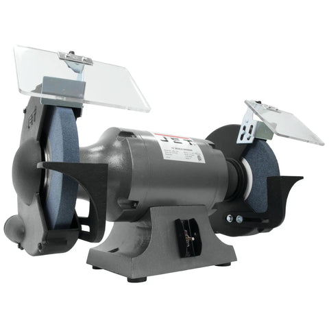 Hardcore 10 Inch Bench Grinder With Dual 24 And 46 Grit Coarse Vitrified Wheels Paired With A Rock Solid Metalworking Stand.