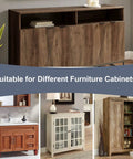 Image showcasing heavy duty stainless steel butt hinges for various cabinet styles, including polished silver finishes.