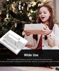 Girl opening gift with Hands On Acrylic Periodic Table With 83 Real Element Samples For Teaching displayed beside her
