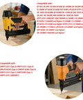Heavy Duty Replacement Head Valve For Pneumatic Nailers featuring tough construction in use with a framing nailer on wood.