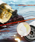 Marine Outboard Fuel Filter Water Separator With Clear Bowl Assembly highlighting nylon bowl and multi-layer filter
