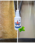 Grout Cleaner That Tackles Hard Water Stains And Shower Door Spots Cleans Tile Fiberglass And Windows 16 Ounce Bottle before and after effect