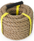 Dope Natural Jute Rope 2 In By 25 Ft 4 Strand Twisted Hemp Rope For Crafts Cat Scratching Posts DIY Home Decor Macrame Hammock