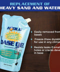 Ballast Gel For Basketball Hoops And Sign Bases, Replaces Sand Or Water In Portable Outdoor And Indoor Setups, pouch
