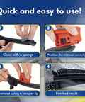 Wiper Blade Restorer Tool Quick Fix For Streaky Wipers In Seconds Universal Cutter For All Car Brands Restores Old Blades