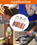 Sunxeke 64-piece sanding bits kit for Dremel tools with aluminum oxide grinding stones and sanding drums, 1/8 in shank