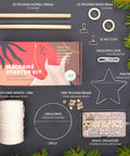 Dope Macrame Starter Kit For Adults Beginners With 112 Piece Supply Pack And 7 Projects, 165 Yards Of 3Mm Cotton Cord, Rings, Dowels, Beads