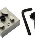 Tear Drop Shaped Disc Cutter Kit with four sizes 11x17mm to 20x30mm, handy handle, sharp cutting end, and beveled strike edge