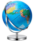 13 Inch Globe With Stainless Steel Stand 720 Degree Rotation Waterproof HD Text Classroom Workhorse Globe For Elementary Classrooms Home Or Office Kid Friendly Learning Tool