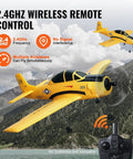 Realistic 2.4Ghz 4 Channel RC Plane With 6 Axis Gyro Stabilizer And Two Batteries Ready To Fly T28 Trainer Aircraft