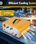 Heavy Duty Workhorse 80A 110V Jewelry Spot Welder With Pulse Control For Gold Silver Steel Repair showing efficient cooling system design.