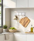 Hella Sturdy Wall Mount Coat Rack Featuring Heavy Duty Double Steel Hooks For Backpack Storage And Rust Proof Coating For Mudroom Storage That Handles Maximum Load Zero Fuss with kitchen utensils.