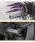 Spike Lug Nut Socket Key 19mm Hex Universal Replacement Tool For M14x1.5 M14x2.0 9/16-18 1/2-20 M12x1.5 M12x1.25 shown in use