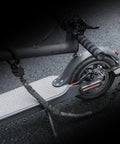 Heavy Duty 23.4 Inch Square Chain Bike And Scooter Lock With Key Copper Keys Nylon Cover ABS Body Zinc Alloy Core A3 Chrome Plated Steel Chain Polypropylene Sleeve Durable Anti Theft For Street Campus And Commuter Use on scooter wheel