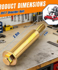 Heavy Lift Shoulder Bolt Replacement Set For Toro Timecutter Titan Quest Riding Mower Compatible With 112 3977 dimensions shown on workbench.