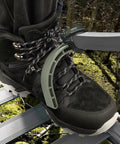 Climbing Tree Stand Accessories for Hunting, 1 Pair Stirrups with 22.8 Inch Elastic Rope, gray stirrup securing boot on stand