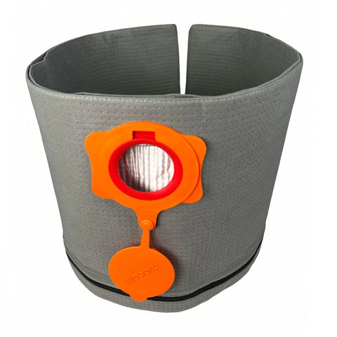 Reusable Dust Bag For Ridgid And Craftsman Shop Vacuums, 1 Pack Vacuum Bag And Filter Bag, Heavy Duty Polyester, gray and orange design.