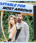 2 Pack Adjustable Arrow Case Quiver For Hunting And Crossbow Holds 12 Arrows From 24 To 39 Inches With Strap