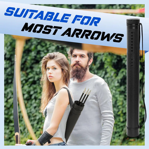 2 Pack Adjustable Arrow Case Quiver For Hunting And Crossbow Holds 12 Arrows From 24 To 39 Inches With Strap