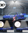 Super Bright 180W Garage Light Bulbs 18000 Lumens Of Daylight 6500K illuminating a car in a garage with comparison to halogen and fluorescent lights