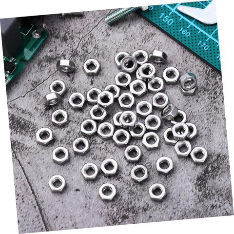 Heavy Duty Stainless Steel Hex Nuts Rock Solid Hardware Fasteners For Home Repairs And Industrial Projects polished steel with detailed threads.