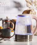 Electric Tea Kettle 1.8L Cordless Hot Water Boiler In A Snap With 1200W Rapid Boil, Auto Shutoff And Boil Dry Protection