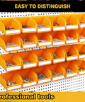 Pegboard Bins Organizer Set 24 Pack Kickass Durable Storage Trays For Screws Nuts Bolts Hardware Crafts And Accessories