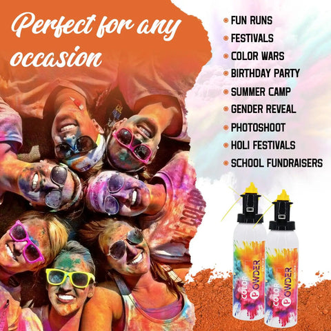 Orange Gender Reveal Fire Extinguishers 2 Pack Colorful Powder Smoke Bombs For Fun Runs Color Wars And Weddings Bring The Lit Vibe To Every Crowd Pleasing Bash