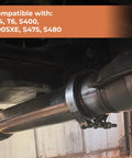 5 To 4 Inch T6 Flange Exhaust Reducer Clamp V Band Kit Stainless Steel Durable Turbo Piping installation view