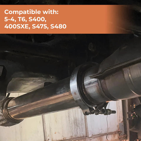 5 To 4 Inch T6 Flange Exhaust Reducer Clamp V Band Kit Stainless Steel Durable Turbo Piping installation view