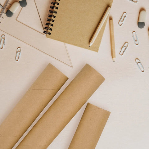 Solid As A Rock Kraft Mailing Tubes For Shipping And Storage Extra Strong Spiral Wound Design With Tight End Caps Made Right Here In Usa arranged with stationery items.
