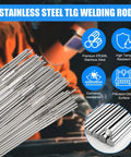 ER308L Stainless Steel TIG Welding Rod One Sixteenth By Sixteen Inch Filler Rod With Low Splatter And Strong Corrosion Resistance