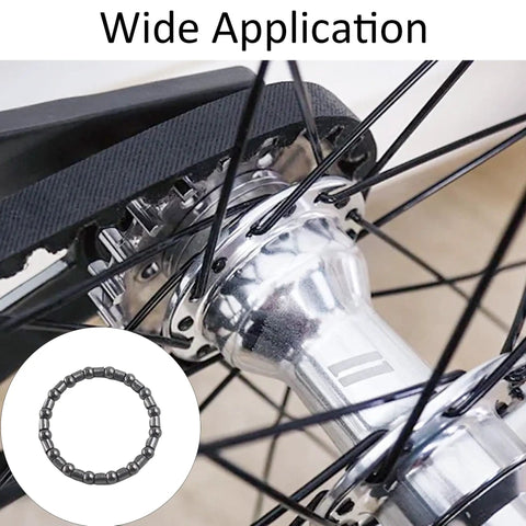 Wide application of 4 Pack Bike Ball Bearing Retainer Replacement 5/32 Inch X 16 Ball Bearings for crank and rear wheel