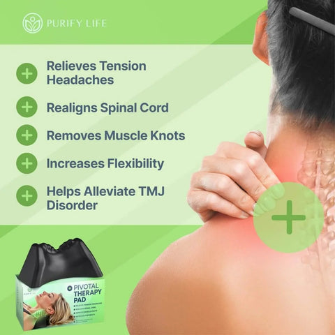 Suboccipital Release Tool For Pivotal Therapy And TMJ Device, Game Changing Cervical Traction Pillow For Neck, Shoulder, And Back Pain Relief, Tension Headache Relief, Firm Foam Cradle, Craniosacral Therapy, Trigger Point Therapy box and benefits