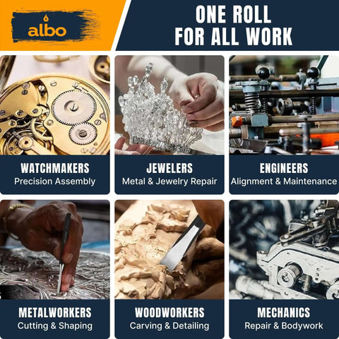 Watchmakers, jewelers, engineers, metalworkers, woodworkers, mechanics using Must Have 16 Piece Punch And Chisel Kit for various tasks