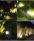 RGBW Outdoor Pathway Lights 14 Pack With Connectors Color Changing Landscape Spotlights Waterproof Garden Path Lighting