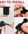 Two Pack Silicone Wall Bushing For Three Quarter Inch Holes, Waterproof Pass Through Grommet with Non Slip Strips Installation
