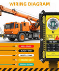 Wiring diagram with 2 In 1 Crane Remote With 656 Ft Wireless Range For Industrial Crane Control Up Down Switch displayed beside truck crane