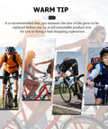 Collage of cyclists of various ages with a warm tip on size measurement for bike parts