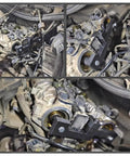 Volvo Camshaft And Crankshaft Timing Locking Tool Kit Pro Grade Set installed on engine for S40 S60 XC90 V70 S80 Models