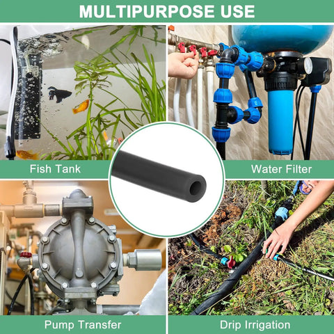 Silicone Tubing 3/32 Inch ID By 5/32 Inch OD High Temp Water And Air Hose, 11 Feet used in fish tanks, water filters, pumps, drip irrigation
