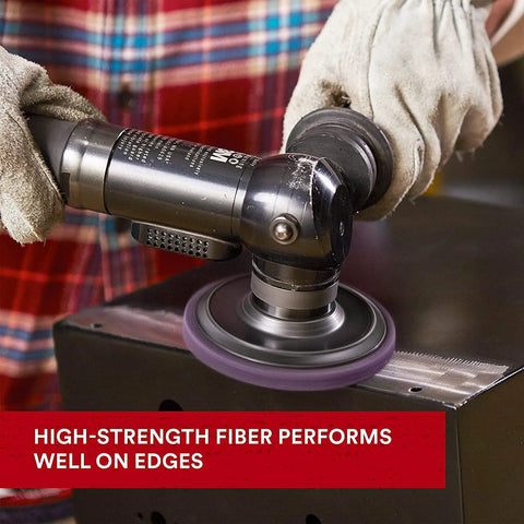 SiC Extra Coarse Pro Disc For Metal Quick Rust Paint And Coating Removal With Reengineered Fiber in use on metal surface