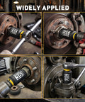 Heavy Duty Thirty Five Millimeter Deep Impact Socket With One Half Inch Drive For Axle Nut Removal Six Point Chrome Moly Steel Black Phosphate Finish Oil Filter Socket Set Built For Auto Repair Workhorse For Tough Jobs used in wheel bearing repair