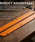 Zero Clearance Miter Saw Throat Plate 4 Pack For MS1290LZA And MS1290LZ1, orange replacement insert on wooden surface